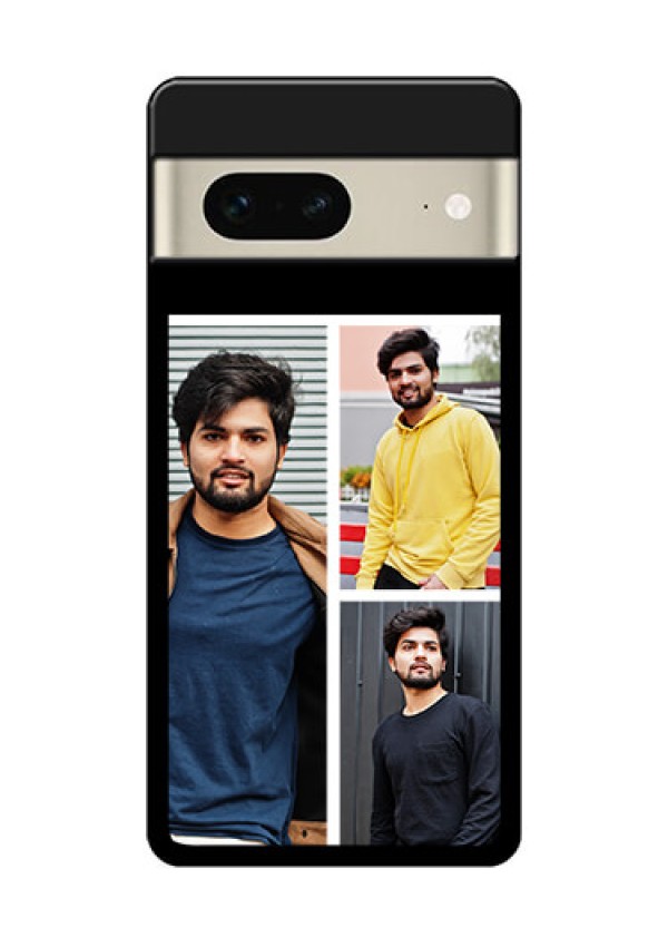 Google Pixel 7 5G Custom Glass Phone Case - Upload Multiple Picture Design