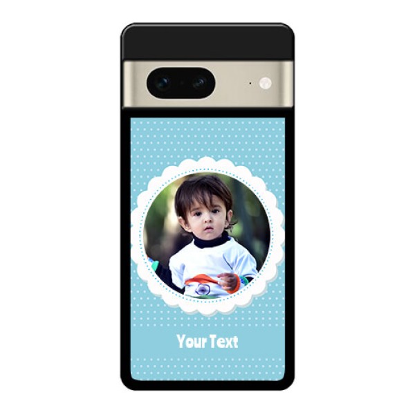 Google Pixel 7 5G Custom Glass Phone Case - Violet Pattern Design