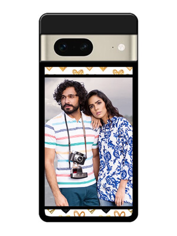 Custom Google Pixel 7 5G Custom Glass Phone Case - Love Symbol Design