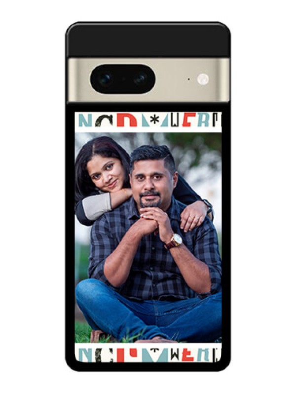 Custom Google Pixel 7 5G Custom Glass Phone Case - Alphabet Design