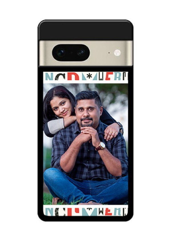 Google Pixel 7 5G Custom Glass Phone Case - Alphabet Design