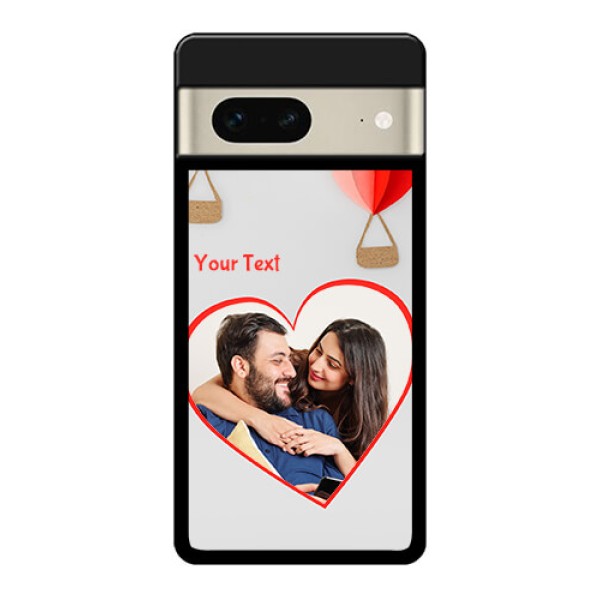 Google Pixel 7 5G Custom Glass Phone Case - Parachute Love Design