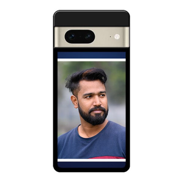 Google Pixel 7 5G Custom Glass Phone Case - Simple Royal Blue Design
