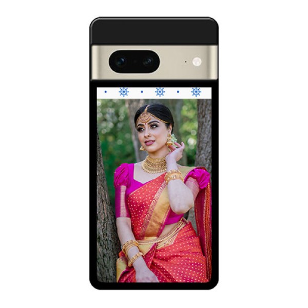 Google Pixel 7 5G Custom Glass Phone Case - Snow Pattern Design