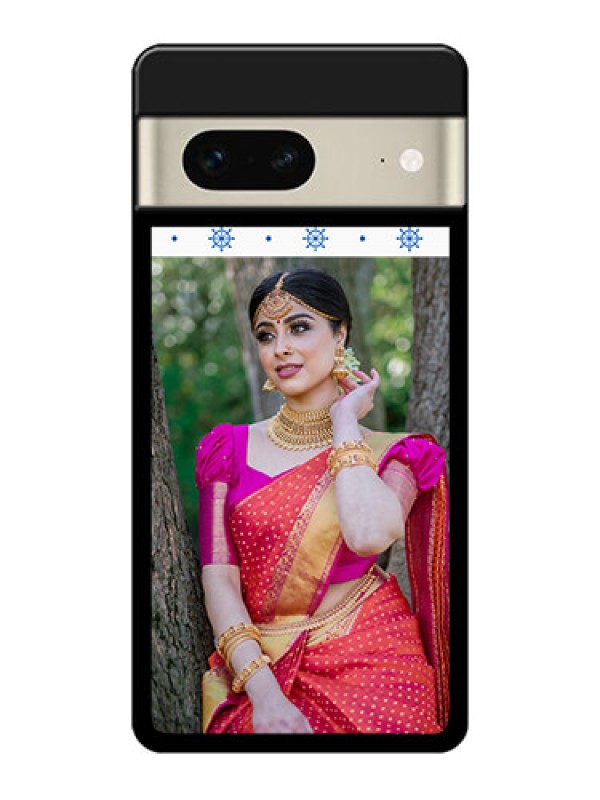 Custom Google Pixel 7 5G Custom Glass Phone Case - Snow Pattern Design