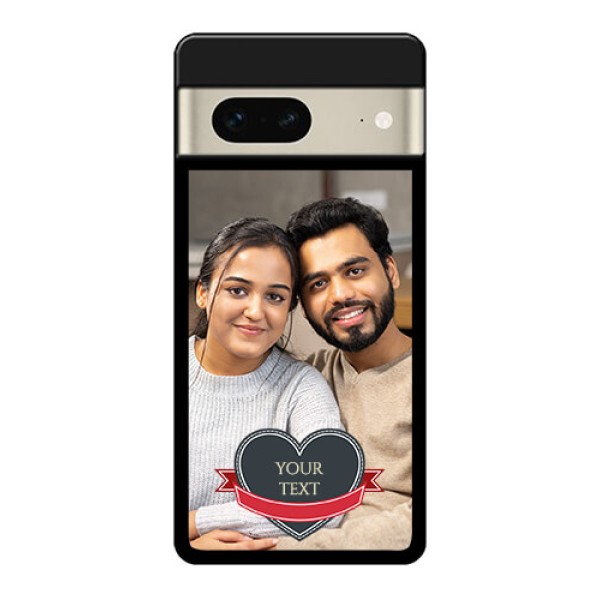 Google Pixel 7 5G Custom Glass Phone Case - Just Married Couple Design