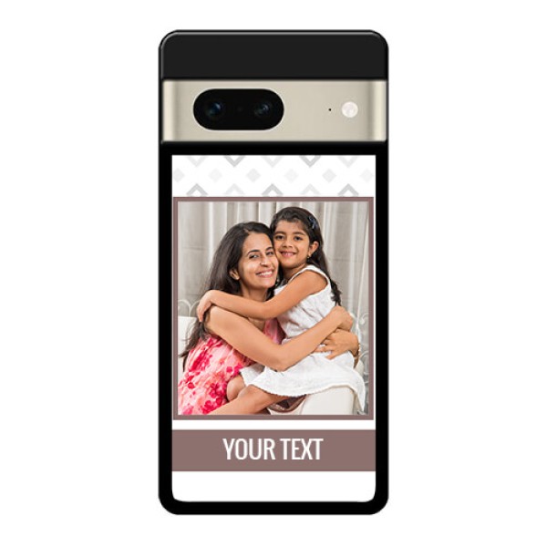 Google Pixel 7 5G Custom Glass Phone Case - Simple Diamond Design
