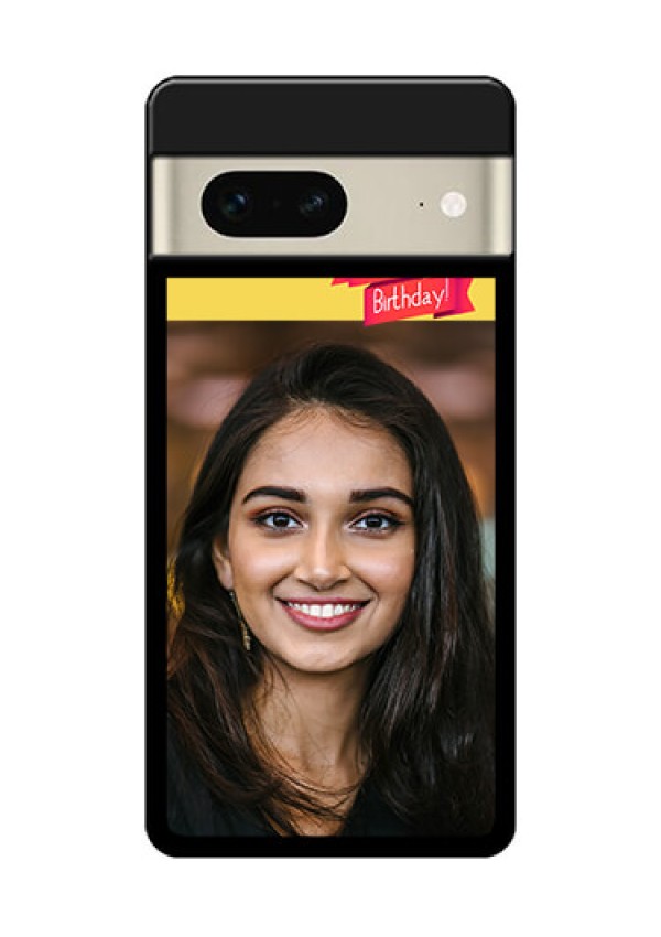 Google Pixel 7 5G Custom Glass Phone Case - Happy Birthday Design