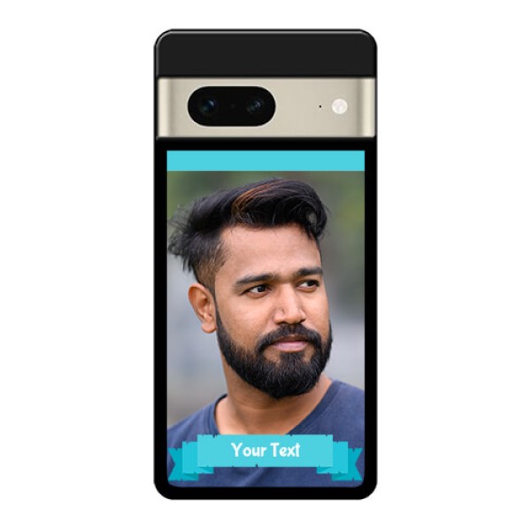 Google Pixel 7 5G Custom Glass Phone Case - Blue Color Design