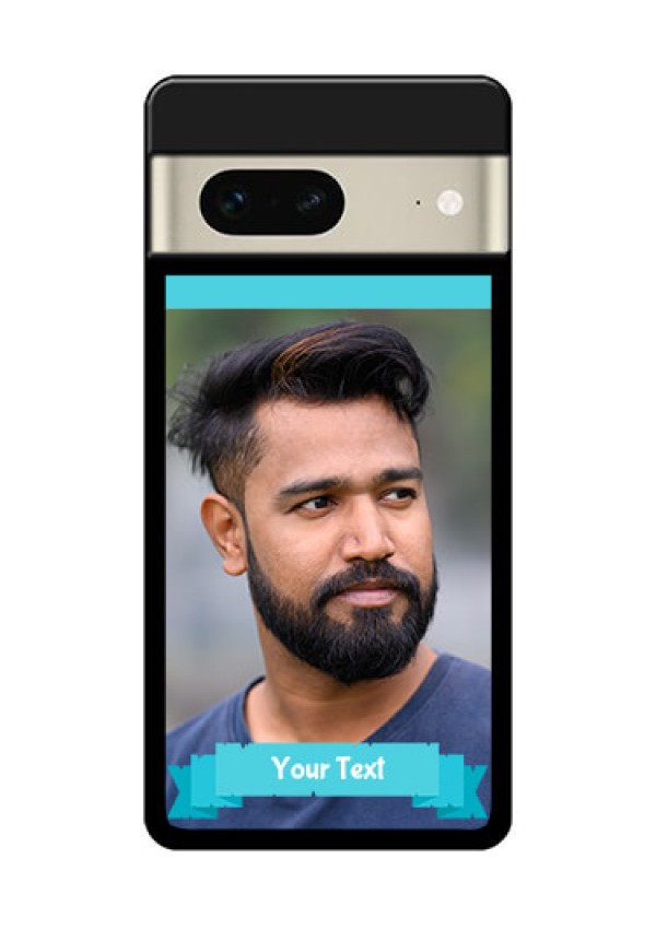 Google Pixel 7 5G Custom Glass Phone Case - Blue Color Design
