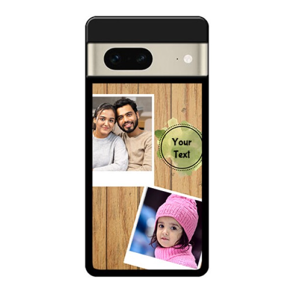 Google Pixel 7 5G Custom Glass Phone Case - Wooden Texture Design