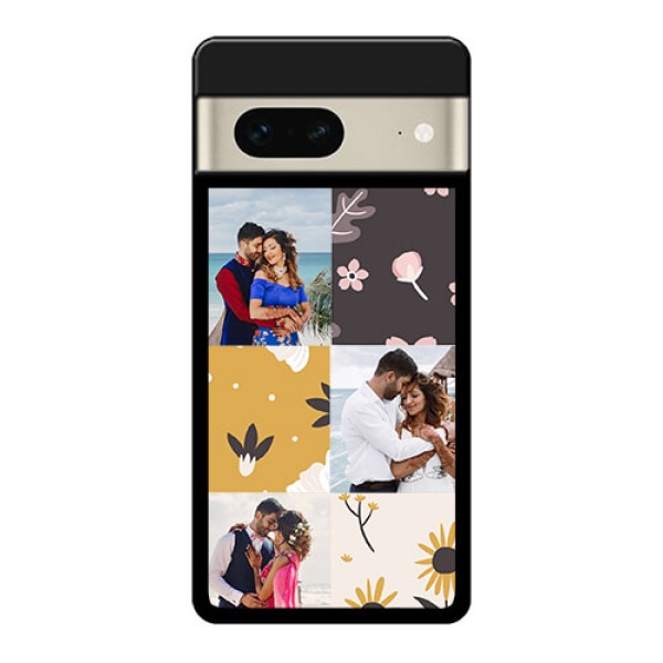 Google Pixel 7 5G Custom Glass Phone Case - 3 Images With Floral Design