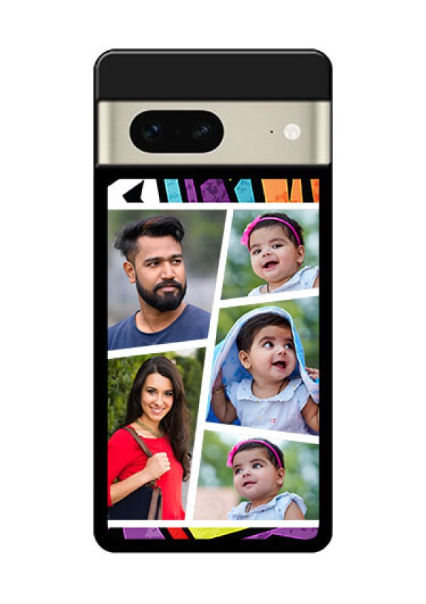 Google Pixel 7 5G Custom Glass Phone Case - Graffiti Pattern Design