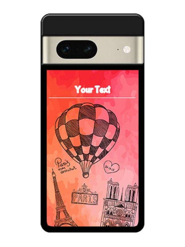 Custom Google Pixel 7 5G Custom Glass Phone Case - Paris Theme Design