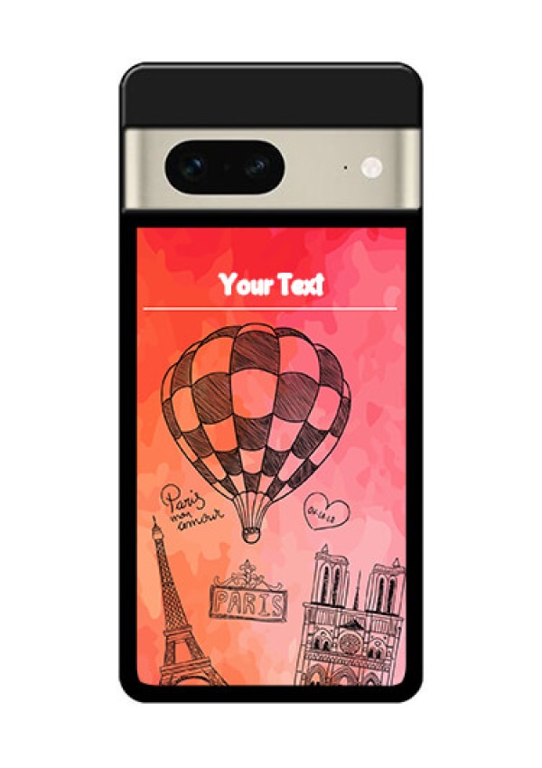 Google Pixel 7 5G Custom Glass Phone Case - Paris Theme Design