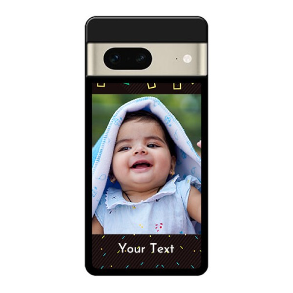 Google Pixel 7 5G Custom Glass Phone Case - With Confetti Birthday Design
