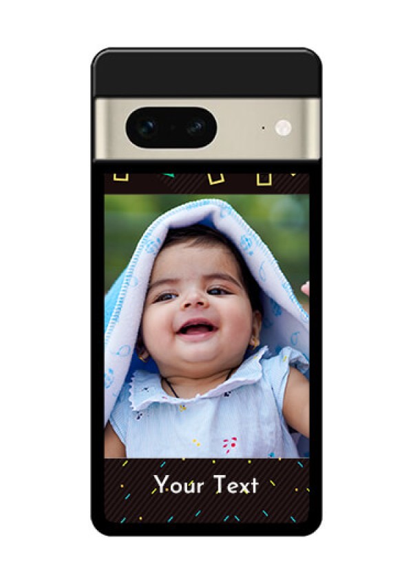 Google Pixel 7 5G Custom Glass Phone Case - With Confetti Birthday Design