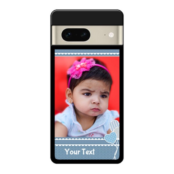Google Pixel 7 5G Custom Glass Phone Case - With Kids Pattern Design