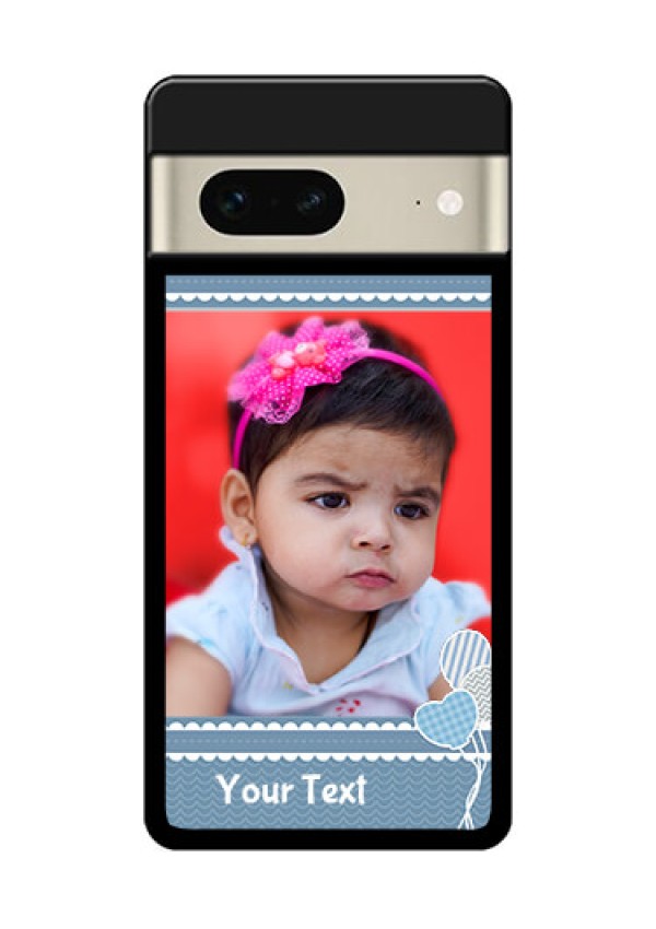 Google Pixel 7 5G Custom Glass Phone Case - With Kids Pattern Design