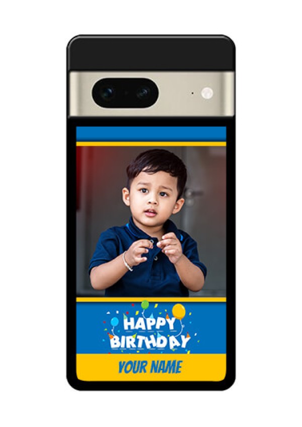 Google Pixel 7 5G Custom Glass Phone Case - Birthday Wishes Design