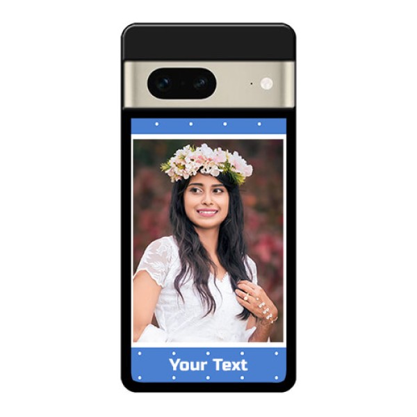 Google Pixel 7 5G Custom Glass Phone Case - Polka Dots Design