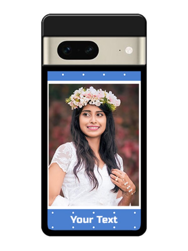 Custom Google Pixel 7 5G Custom Glass Phone Case - Polka Dots Design