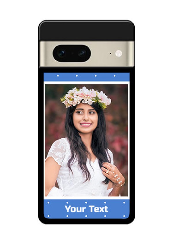 Google Pixel 7 5G Custom Glass Phone Case - Polka Dots Design
