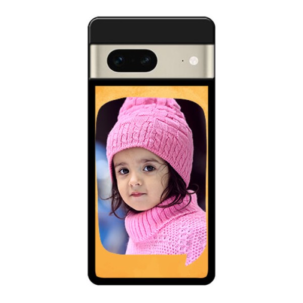 Google Pixel 7 5G Custom Glass Phone Case - Water Color Design With Bird Icons