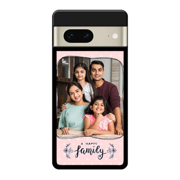 Google Pixel 7 5G Custom Glass Phone Case - Family With Dots Design