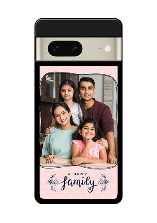 Google Pixel 7 5G Custom Glass Phone Case - Family With Dots Design