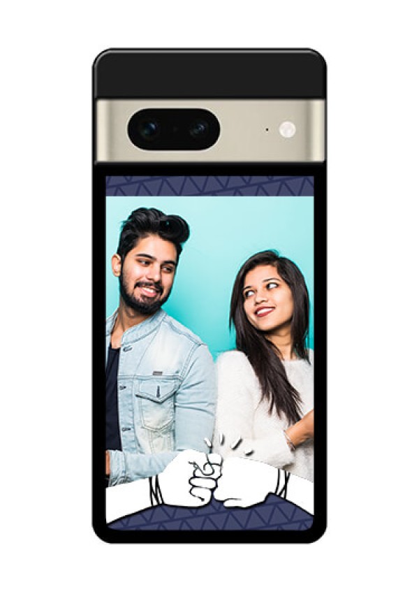 Google Pixel 7 5G Custom Glass Phone Case - With Best Friends Design