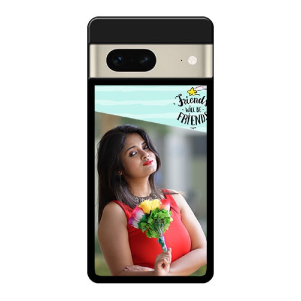 Google Pixel 7 5G Custom Glass Phone Case - Friends Picture Icon Design