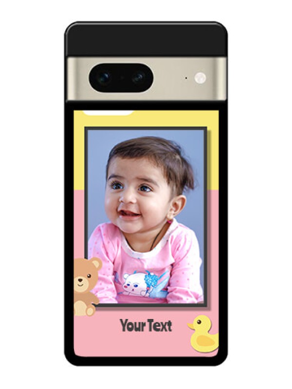 Custom Google Pixel 7 5G Custom Glass Phone Case - Kids 2 Color Design