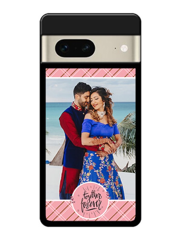 Custom Google Pixel 7 5G Custom Glass Phone Case - Together Forever Design