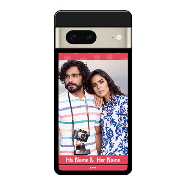 Google Pixel 7 5G Custom Glass Phone Case - Simple Love Design