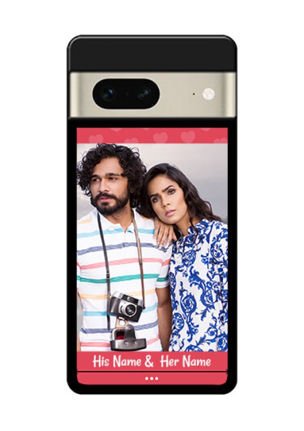 Google Pixel 7 5G Custom Glass Phone Case - Simple Love Design