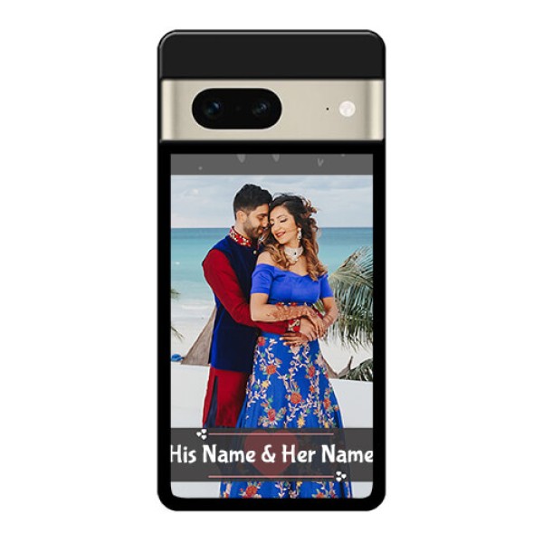 Google Pixel 7 5G Custom Glass Phone Case - Buy Love Design With Photo Online