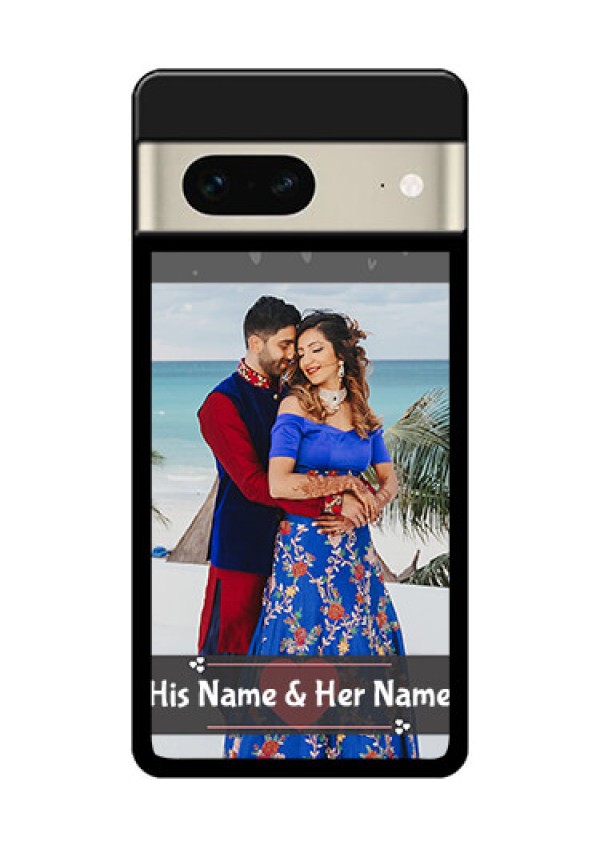 Google Pixel 7 5G Custom Glass Phone Case - Buy Love Design With Photo Online