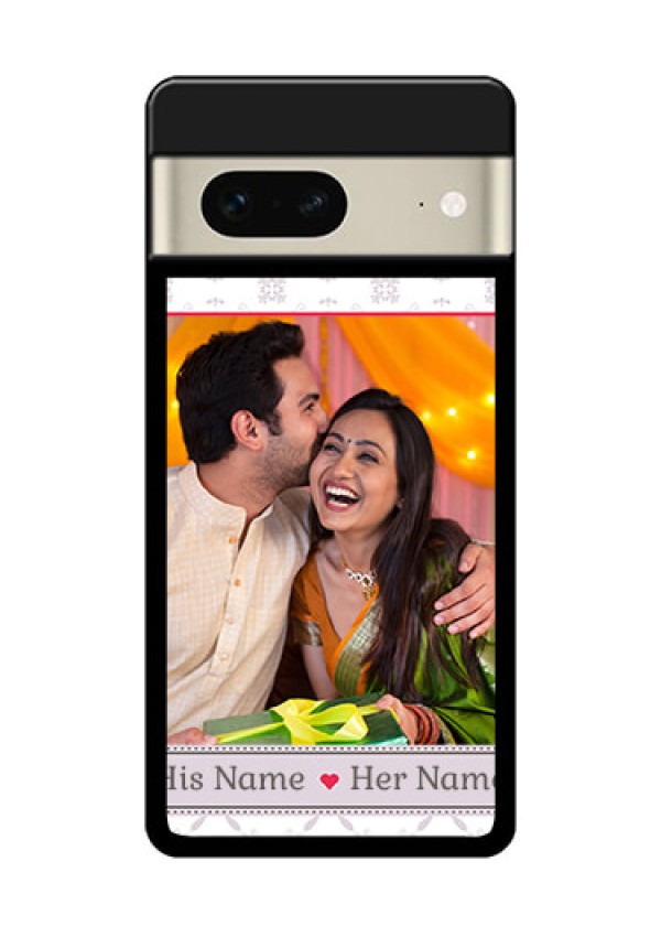 Google Pixel 7 5G Custom Glass Phone Case - With Photo And Ethnic Design
