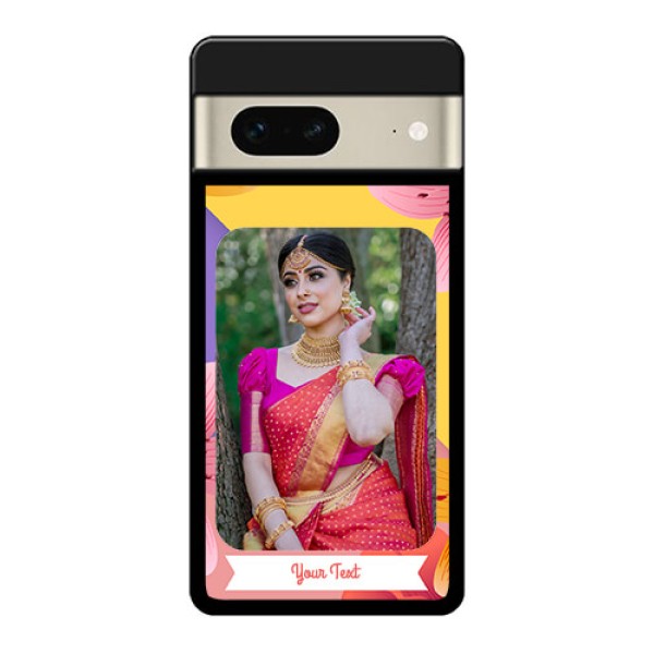 Google Pixel 7 5G Custom Glass Phone Case - 3 Image With Vintage Floral Design