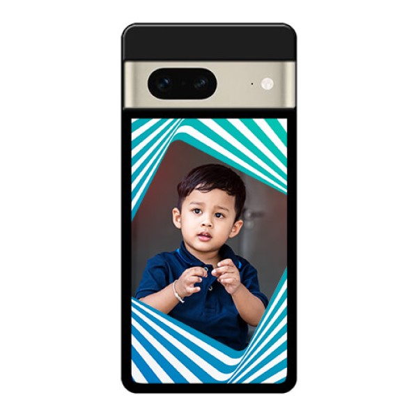 Google Pixel 7 5G Custom Glass Phone Case - Abstract Spiral Design