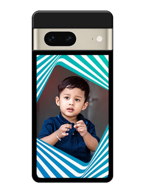 Custom Google Pixel 7 5G Custom Glass Phone Case - Abstract Spiral Design