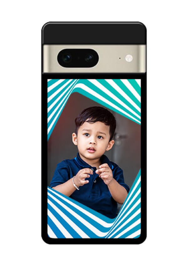 Google Pixel 7 5G Custom Glass Phone Case - Abstract Spiral Design