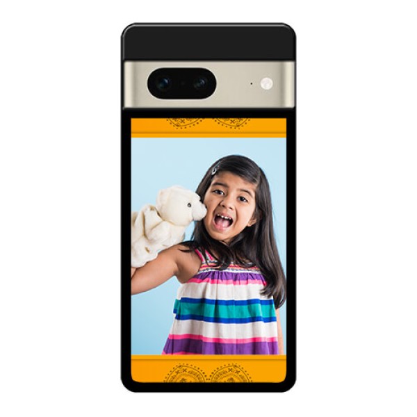 Google Pixel 7 5G Custom Glass Phone Case - Photo Wedding Design