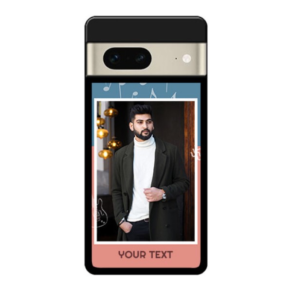 Google Pixel 7 5G Custom Glass Phone Case - With Color Musical Note Design