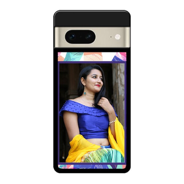 Google Pixel 7 5G Custom Glass Phone Case - Abstract Floral Design