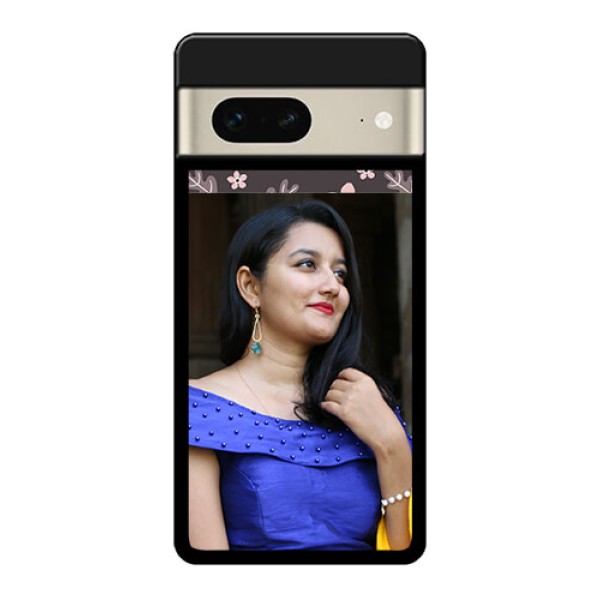 Google Pixel 7 5G Custom Glass Phone Case - Stylish Floral Design