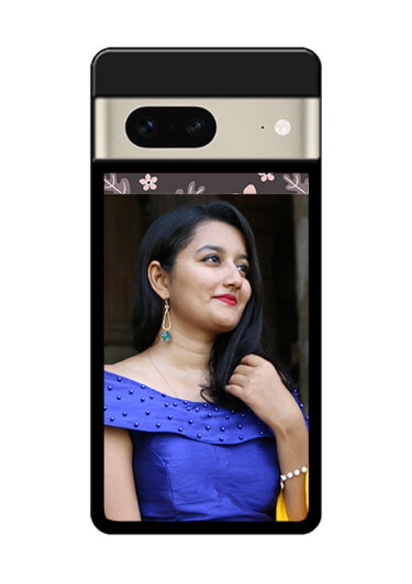 Google Pixel 7 5G Custom Glass Phone Case - Stylish Floral Design