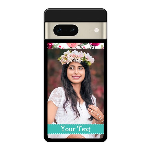 Google Pixel 7 5G Custom Glass Phone Case - Water Colors Floral Design