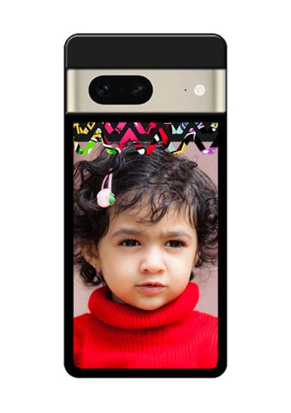 Google Pixel 7 5G Custom Glass Phone Case - Neon Abstract Design